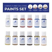 Artesania Paint Set for Ship Models #22410, 22411, 22412 & 22452 - 12 Pack