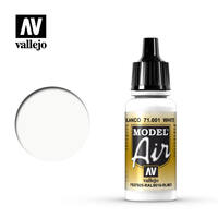 Vallejo 71001 Model Air White 17 ML Acrylic Airbrush Paint
