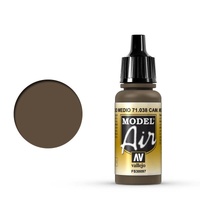 Vallejo Model Air - Camouflage Medium Brown - 18ml Acrylic Airbrush Paint