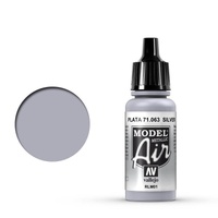 Vallejo Model Air - Silver RLM01 - 18ml Acrylic Airbrush Paint