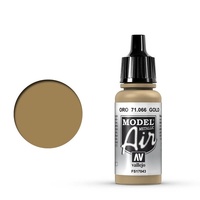 Vallejo Model Air - Gold - 18ml Acrylic Airbrush Paint