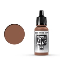 Vallejo Model Air - Copper - 18ml Acrylic Airbrush Paint