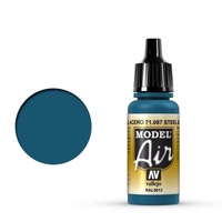 Vallejo Model Air - Steel Blue - 18ml Acrylic Airbrush Paint