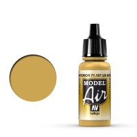 Vallejo Model Air - US Interior Yellow - 18ml Acrylic Airbrush Paint