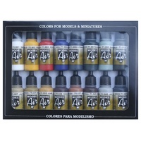Model Air Brush Colours 16 Colour Set - Vallejo