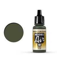 Vallejo Model Air - Olive Green RLM80 - 18ml Acrylic Airbrush Paint