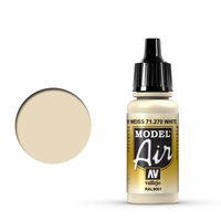 Vallejo Model Air - White RAL9001 - 18ml Acrylic Airbrush Paint