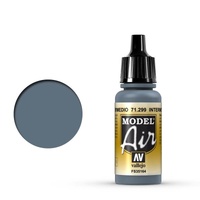 Vallejo Model Air - Intermediate Blue - 18ml Acrylic Airbrush Paint