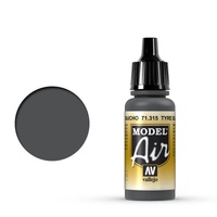Vallejo Model Air - Tyre Black - 18ml Acrylic Airbrush Paint