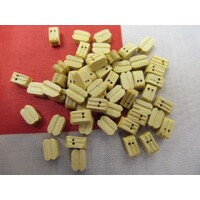 BILLING WOOD BLOCK TWIN 7mm - 50PCS