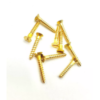 3 Gauge Countersunk Brass Wood Screw 12mm (10)