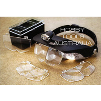 Deluxe Head Mounted Magnifier With Led Lights
