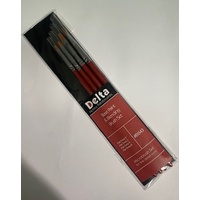Base Paint & Blending Brush Set Flat 0, 2, 4, 6 4pcs