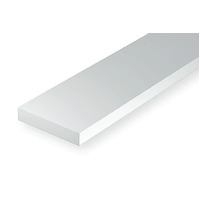 STYRENE STRIPS .25MM (.010") X .50MM (.020") - 350MM (14") 10PC