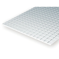 STYRENE SIDEWALK 6.3mm (1/4") Squares - 300mm x 600mm (12" x 24")