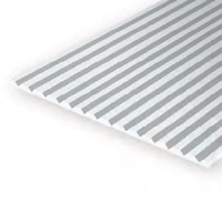 V Groove Siding. 300mm x 150mm x .5mm.  Groove spacing .64mm