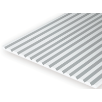 Styrene V Groove Siding.  300mm x 150mm x .5mm.  Groove Spacing 1mm. 