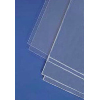 STYRENE SHEETS CLEAR (2).  150MM X 300MM X .38MM. 