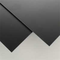 STYRENE SHEETS BLACK (8). 203MM X 533MM X .254MM.