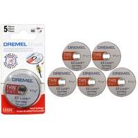 Dremel EZ409 - 5pc EZ Lock Thin Cut-off Wheels - Cuts Metal