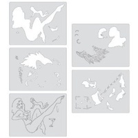 Pin Up Girlies Set of 5 - Mini Series Templates
