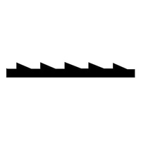 #5/12.5 TPI pin less scrollsaw blades 125mm PKT 12