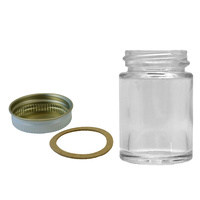 1oz Glass Bottle/cap/gasket Complete