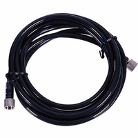 Air hose Black plastic 3m with couplings 1/8" x 1/8"