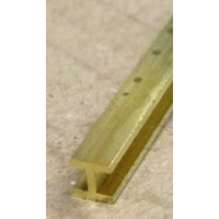 Brass H-Column 1.59mm x 300mm 1 PC