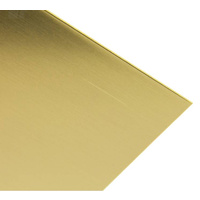 BRASS SHEET 102mm x 254mm x .13mm