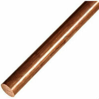 COPPER SOLID ROD 2.4mm (3/32") x 300mm (12") 1PC