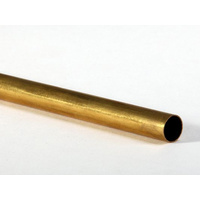 BRASS ROUND SOFT FUEL TUBE 3.18mm (1/8") x 300mm (12") 2PC