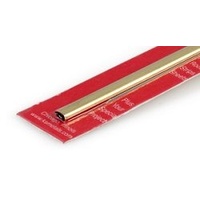 Brass Small Streamline Shaped Tube  x 300mm (12")