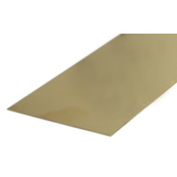 BRASS STRIP .41mm X 25.4mm (.016 x 1) x 300mm -12"