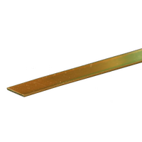 BRASS STRIP .81mm X 12.7mm (.032 x 1/2") x 300mm -12"