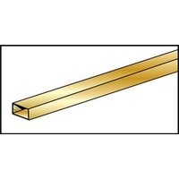 BRASS RECTANGULAR TUBE 3.97mm x 7.94 x .355mm (5/32" x 5/16" x .014")