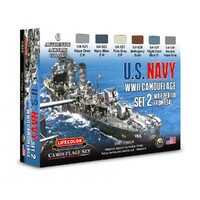 LIFECOLOR CS25 WW2 US NAVY #2 ACRYLIC PAINT SET