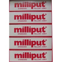 Milliput Standard Yellow Grey Putty - 5 Pack