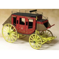 Concord Stagecoach Model (Wells Fargo, Butterfield Overland) Laser cut kit (scale 1:12)