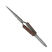 Tweezer With Fiber Grip Handle, Straight, 163mm