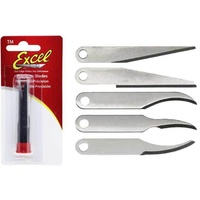Woodcarving blades assorted 5pc