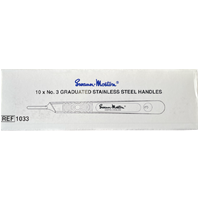 Scalpel Blade SS Swann Morton #3 Box (10 Pack)