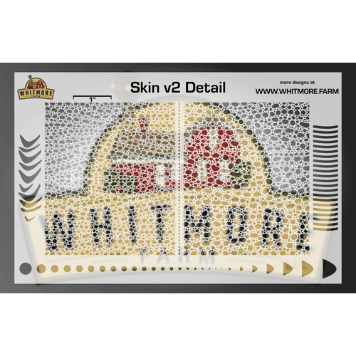 Skin v2 Fine Detail Mesh Fishing Lure Airbrush Stencil