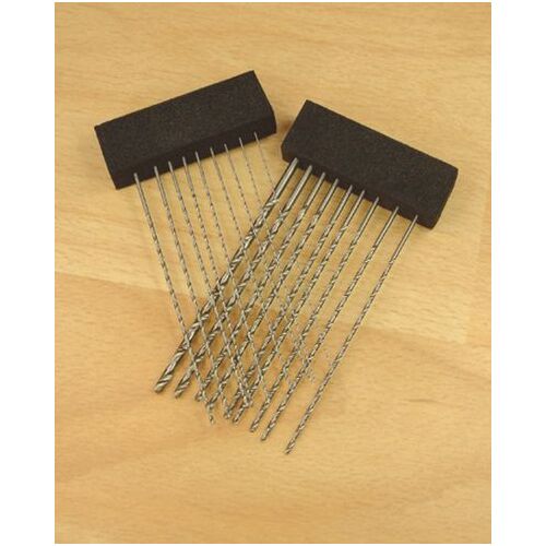 18pc Extra Long HSS Twist Drill Set - 0.5 to 3mm