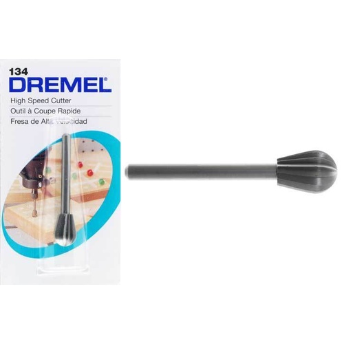 Dremel 134 - 6.4mm Round Inverted Cone Steel Cutter