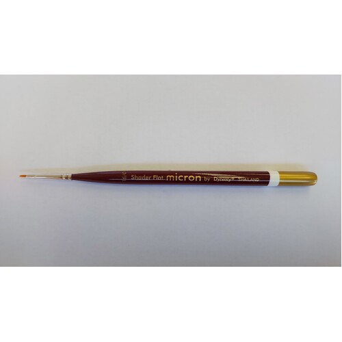MICRON MINI SYNTHETIC BRUSH SHADER FLAT #15/0