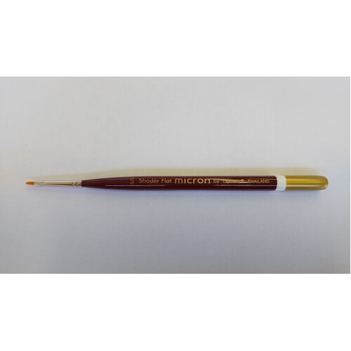 MICRON MINI SYNTHETIC BRUSH SHADER FLAT #6/0