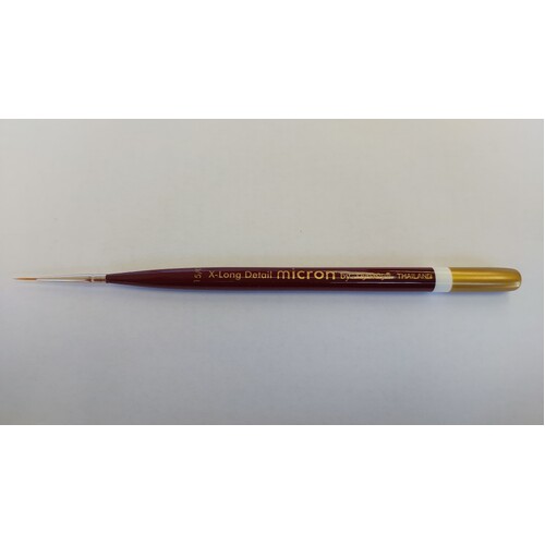 MICRON MINI SYNTHETIC BRUSH X-LONG DETAIL #15/0