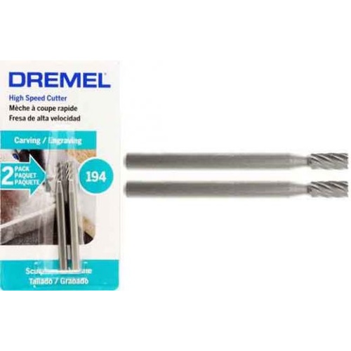 Dremel 194 - 2pc  3.2mm (1/8") CYLINDER HSS Cutter