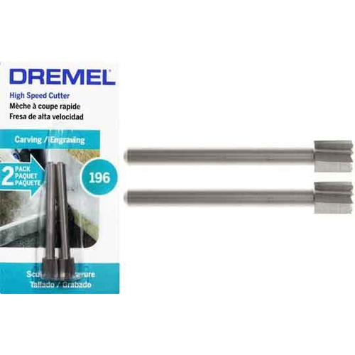 Dremel High-Speed Cutter 5.6mm #196 - 3.2mm shank TWIN PACK